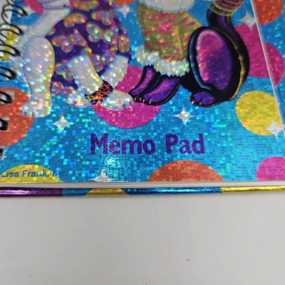 VTG Lisa Frank Roxy And Rollie Trifold Flip Out Planner 4 X 6 Holo Incomplete